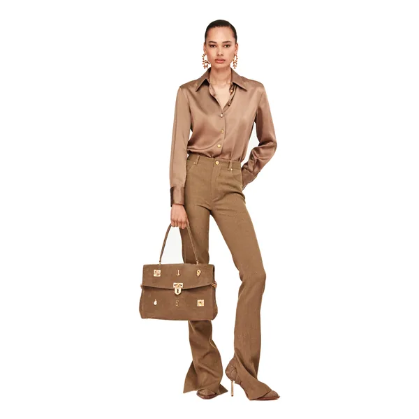 Schiaparelli Classic Shirt in Brown, view 2