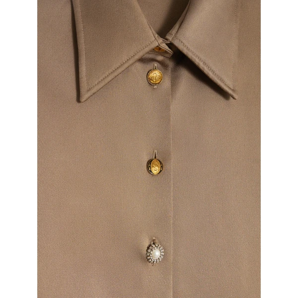 Schiaparelli Classic Shirt in Brown, view 6
