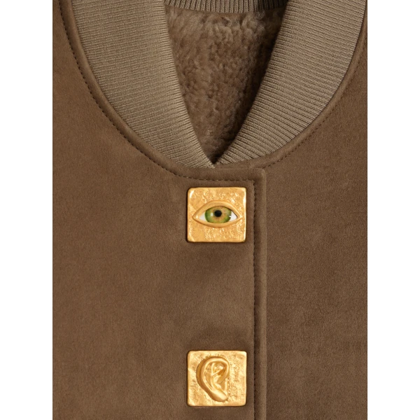 Schiaparelli Cropped Bomber Jacket, view 6