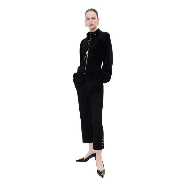 Schiaparelli Zip-Up Sweatshirt Knit, view 2