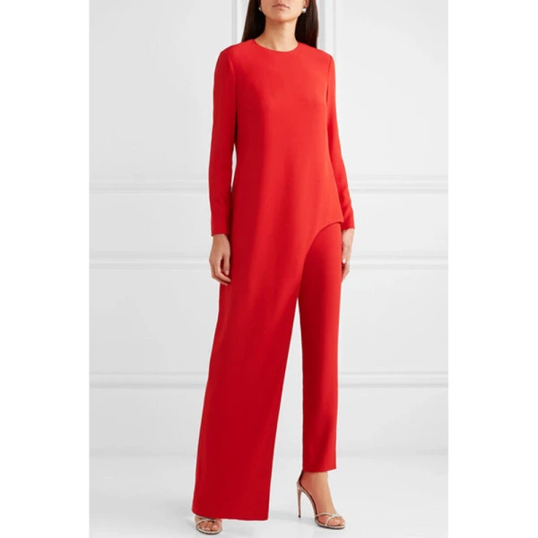 SemSem Asymmetric Tunic in Red, view 4