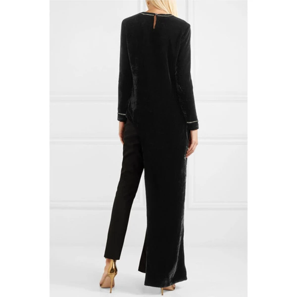 SemSem Asymmetric Velvet Tunic, view 4