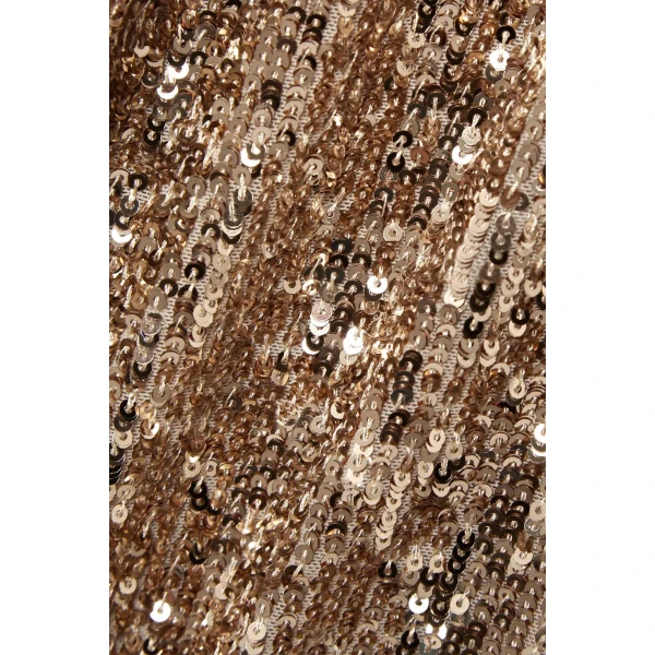 SemSem Belted wrap-effect sequined stretch-tulle gown in Gold, view 5