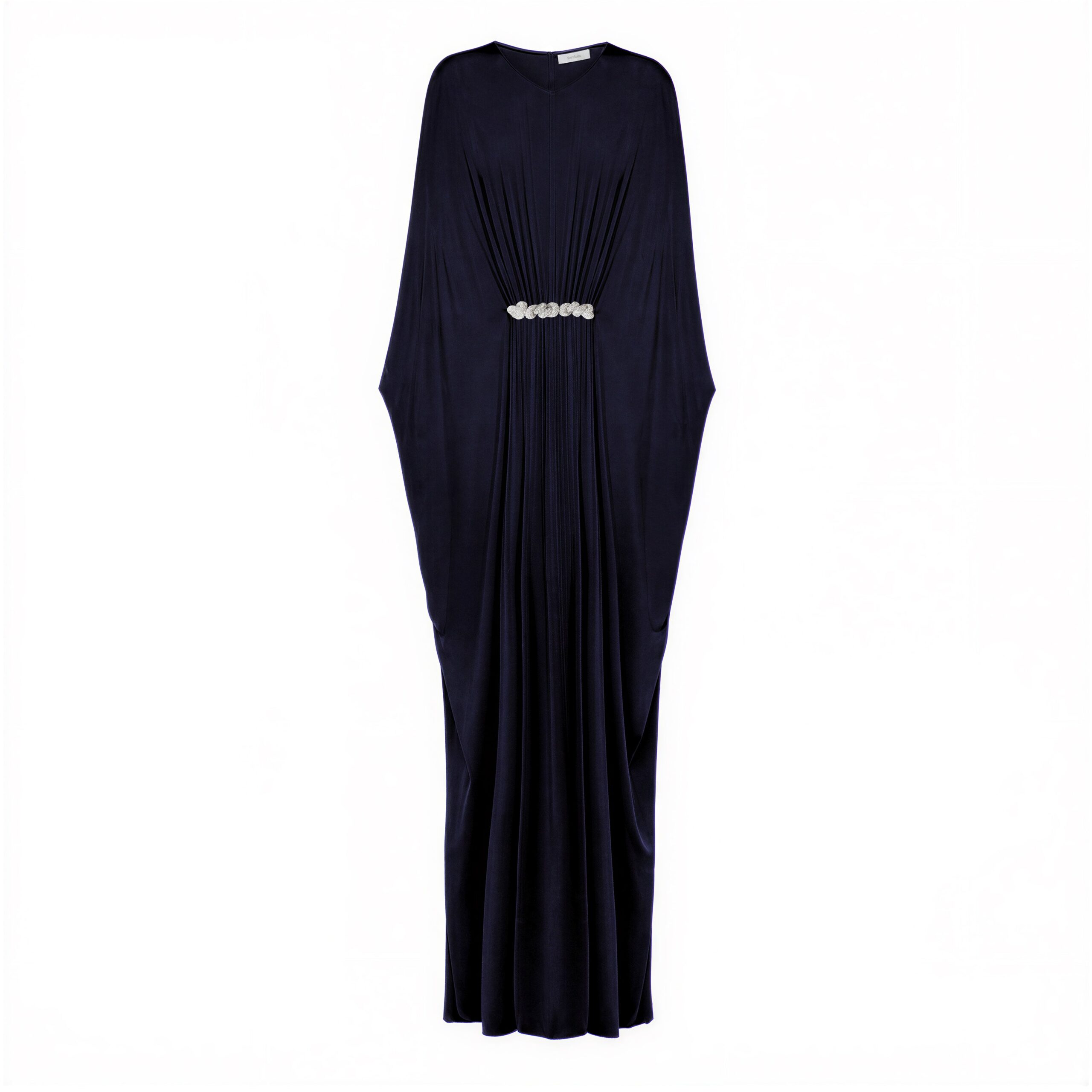 SemSem Brooch-Detailed Jersey Kaftan Dress