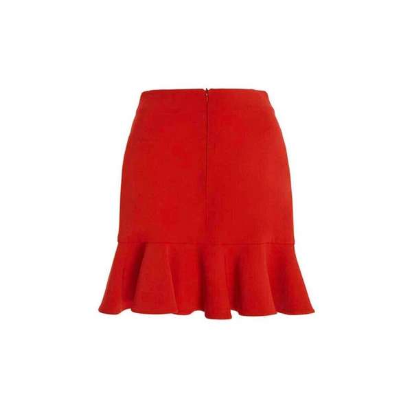 SemSem Camille Flared Skirt in Red, view 4