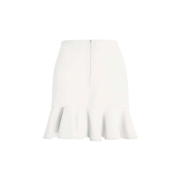 SemSem Camille Flared Skirt in White, view 2