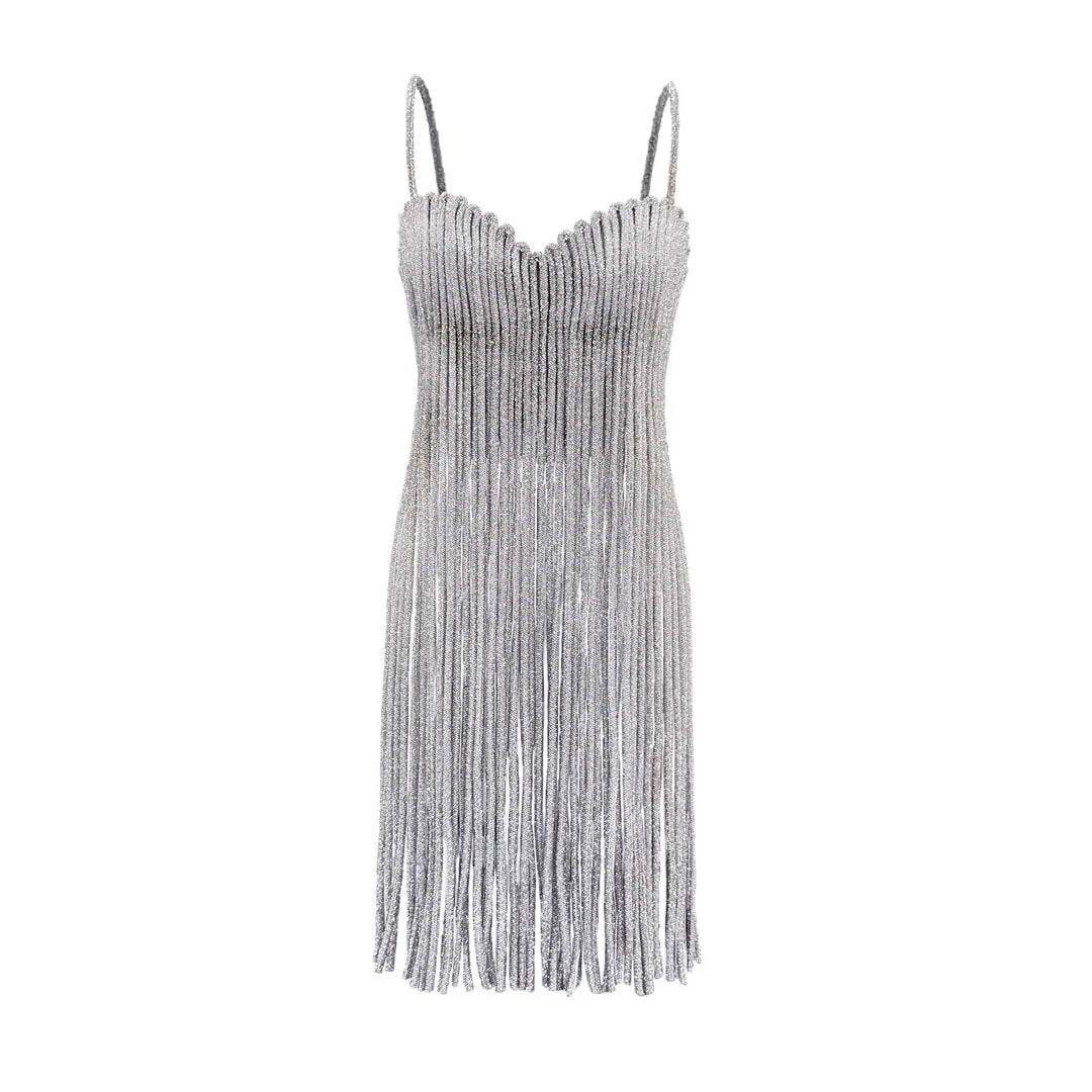 SemSem Crystal Cord Fringe Top