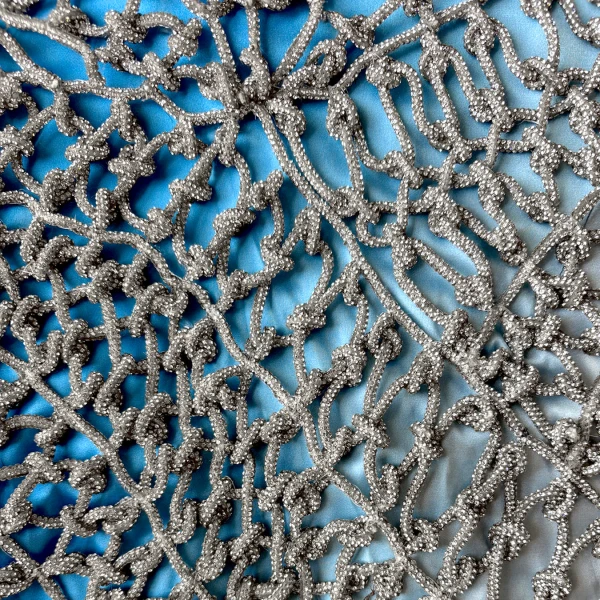 SemSem Crystal Cord Macramé Mini Dress in Ombre, view 2