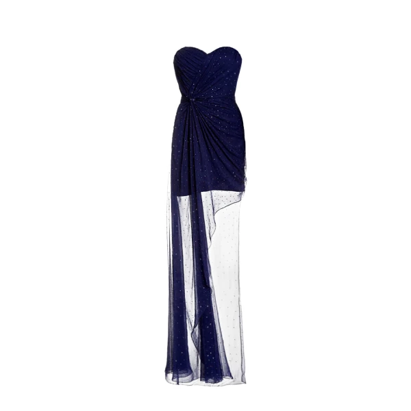 SemSem Crystal-Embellished Bustier Dress