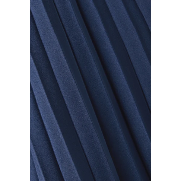 SemSem Crystal Embellished Plissé Satin Maxi Dress, view 2