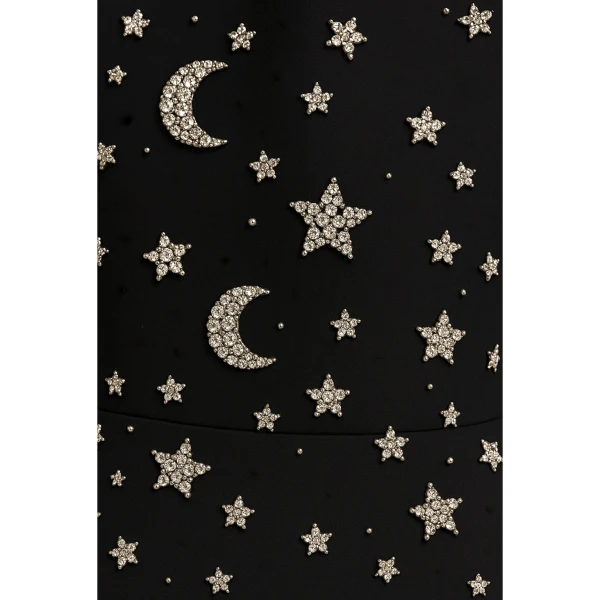 SemSem Crystal Star & Moon Embellished Gown in Sky, view 4