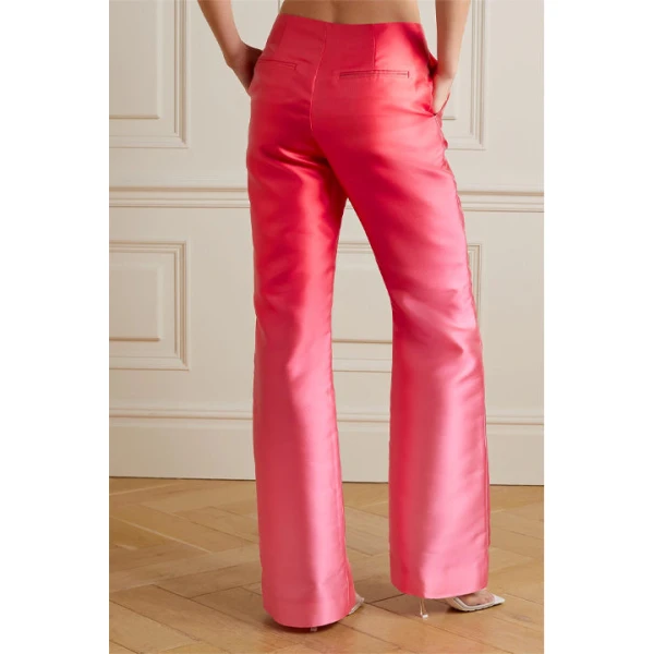 SemSem Dégradé duchesse-satin wide-leg pants in Pink, view 4
