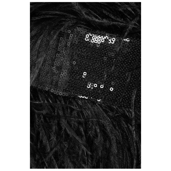 SemSem Feather and Sequin-Embellished Devoré-Organza Jumpsuit, view 2