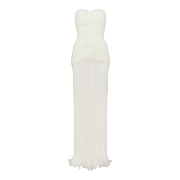 Shona Joy Federick Pleated Ruffle Maxi Dress