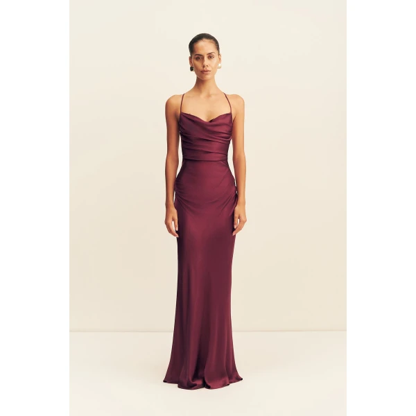 Shona Joy La Lune Lace Back Maxi Dress, view 2