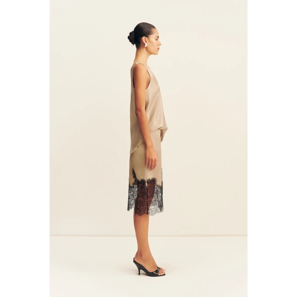 Shona Joy Lucia Lace Midi Skirt, view 6