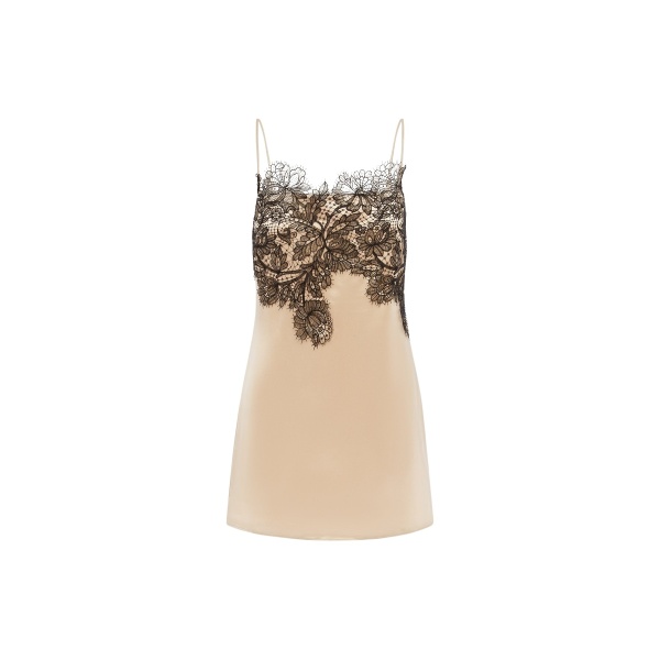 Shona Joy Lucia Lace Mini Dress in Champagne Lace