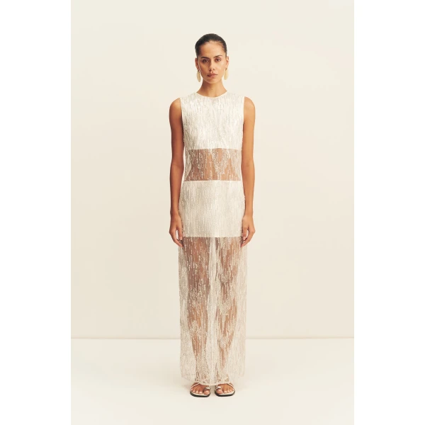 Shona Joy Viva Sequin Spliced Maxi Dress, view 2