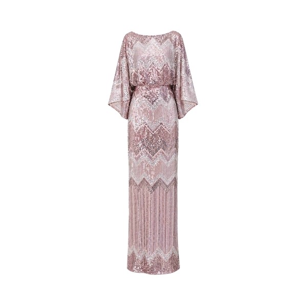 Tony Ward Quartz Pink Kimono Sleeve Dress