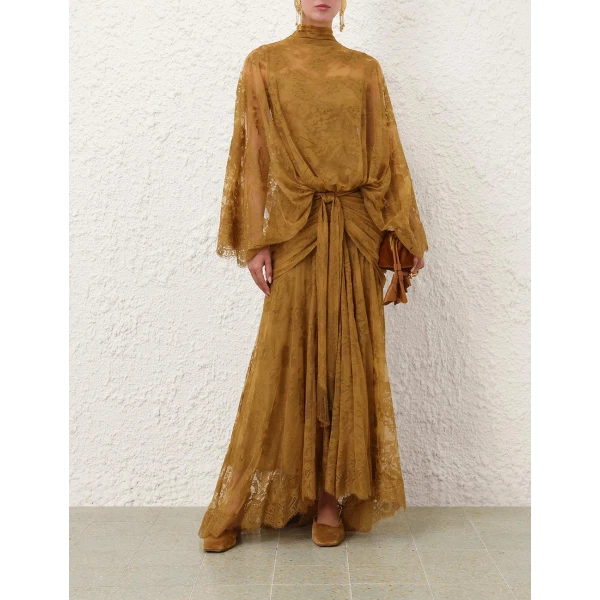 Zimmermann Ascent Batwing Lace Gown, view 2