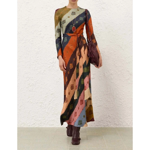 Zimmermann Ascent Bias Sheath Dress, view 2