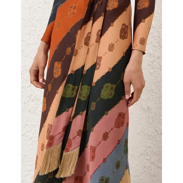 Zimmermann Ascent Bias Sheath Dress, view 5