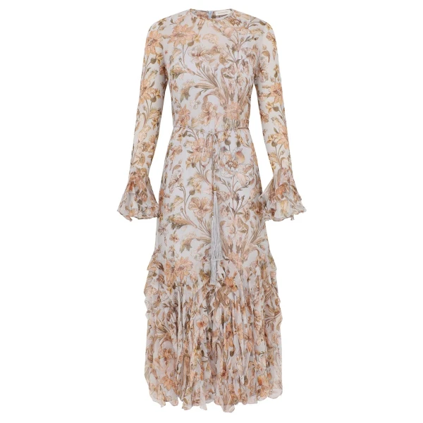 Zimmermann Ascent Cascading Midi Dress