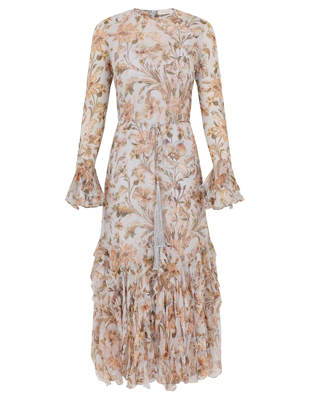 Zimmermann Ascent Cascading Midi Dress | Ready to Wear Collection Luxury Shoes Zimmermann Ascent Cascading Midi Dress