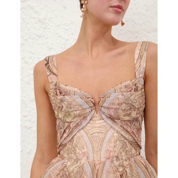 Zimmermann Ascent Drape Mini Dress, view 4