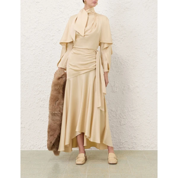 Zimmermann Ascent Draped Maxi Skirt, view 2