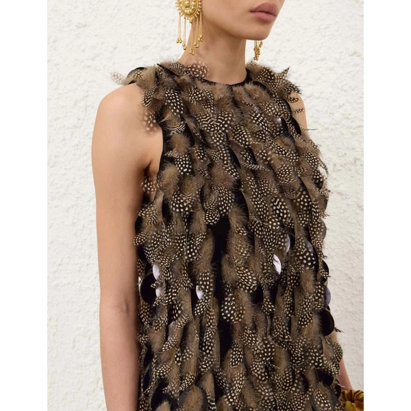 Zimmermann Ascent Embellished Mini Dress, view 5