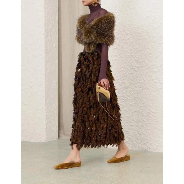 Zimmermann Ascent Embellished Skirt, view 3