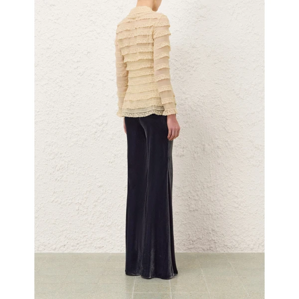 Zimmermann Ascent Lace Frill Blouse, view 4
