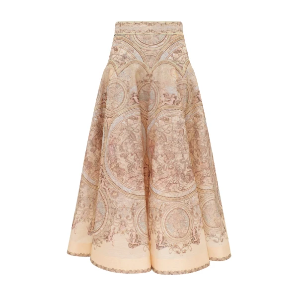 Zimmermann Ascent Panelled Midi Skirt