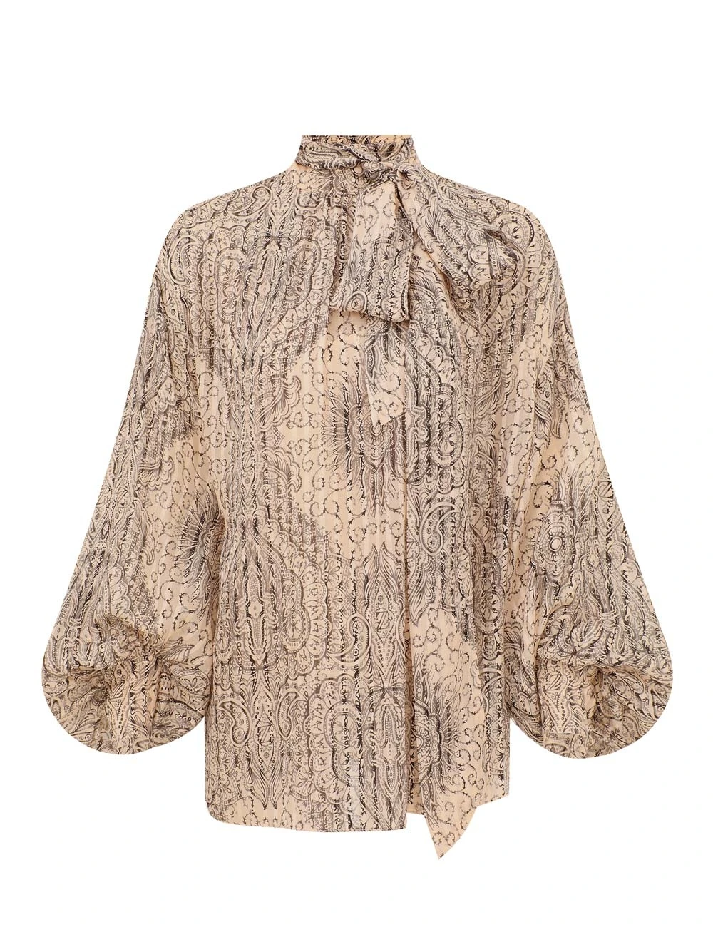 Zimmermann Ascent Pussybow Blouse | Ready to Wear Collection Luxury Shoes Zimmermann Ascent Pussybow Blouse