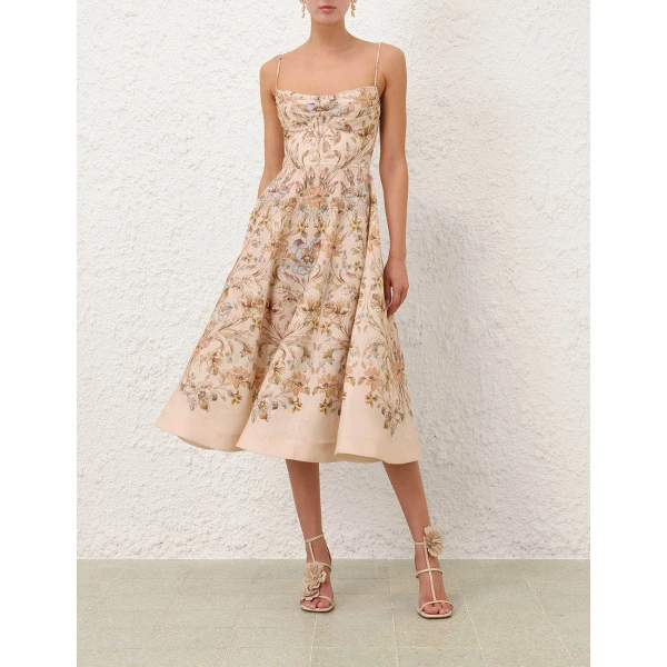 Zimmermann Ascent Tuck Midi Dress, view 2
