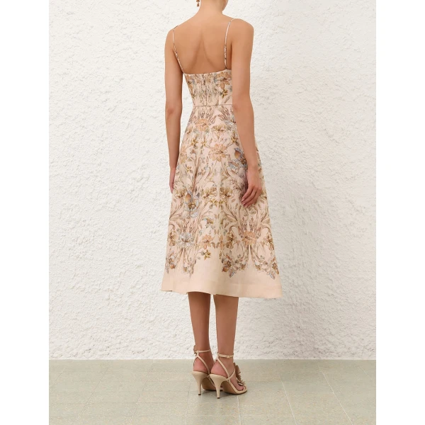 Zimmermann Ascent Tuck Midi Dress, view 4
