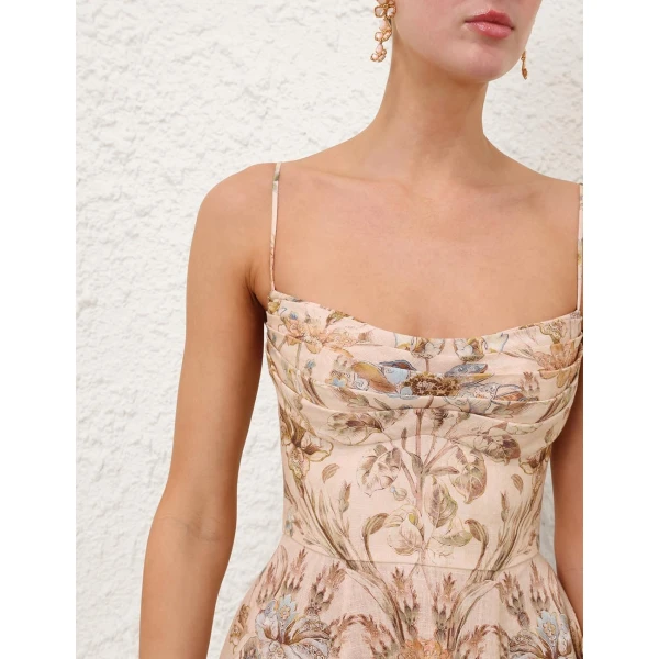 Zimmermann Ascent Tuck Midi Dress, view 5