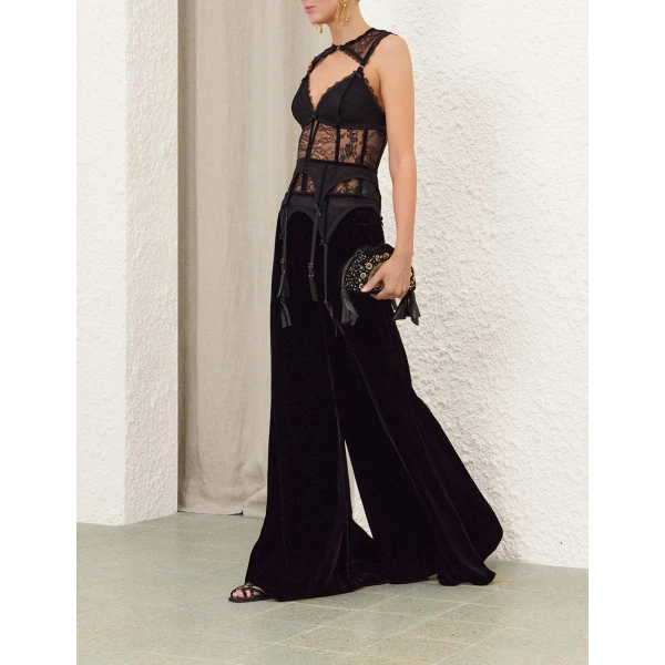 Zimmermann Ascent Velvet Relaxed Pant, view 3