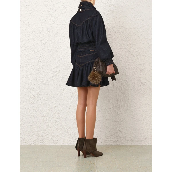 Zimmermann Denim Handkerchief Bomber Jacket, view 3