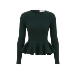 Zimmermann Jersey Peplum Top