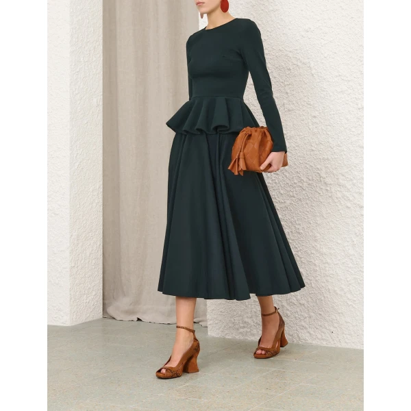 Zimmermann Jersey Peplum Top, view 3