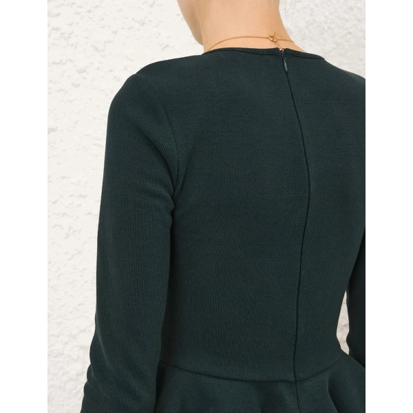 Zimmermann Jersey Peplum Top, view 5