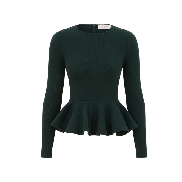 Zimmermann Jersey Peplum Top