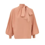 Zimmermann Merino Tie Neck Sweater | Ready to Wear Collection Luxury Shoes Zimmermann Merino Tie Neck Sweater