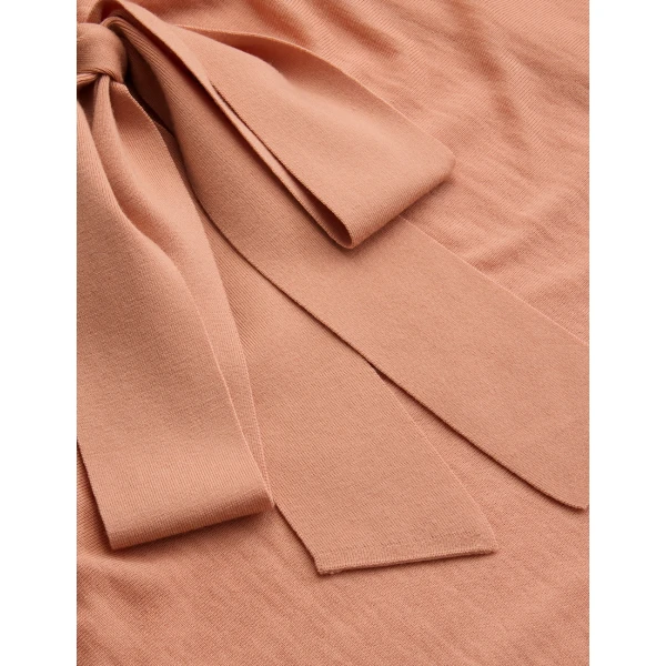 Zimmermann Merino Tie Neck Sweater, view 6