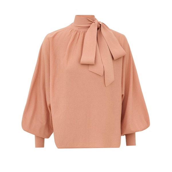 Zimmermann Merino Tie Neck Sweater
