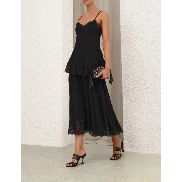 Zimmermann Pleated Lace Skirt, view 3