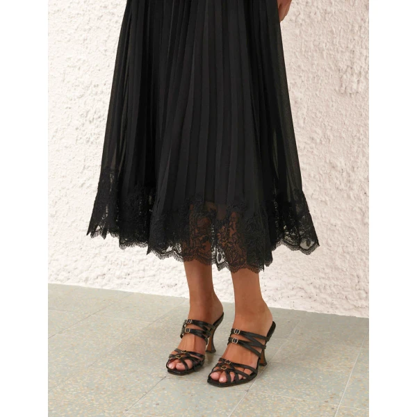 Zimmermann Pleated Lace Skirt, view 5