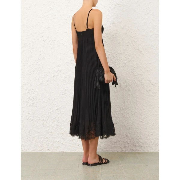 Zimmermann Pleated Slip Dress, view 4